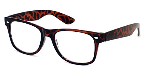 Calabria R7958 Retro Specs Designer Reading Glasses 2 00 Tortoise Mens Womens Trendy Classic Vintage Eyeglasses Lightweight