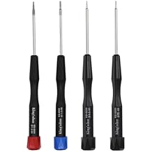 4 Piece Pentalobe Screwdriver Set, 5-Point 5-Star 0.8 mm, 1.2 mm and 1.5 mm Pentalobe Screwdriver Or P2 P5 P6 Or Ts1 Ts4 Ts5 and T5 Torx for iPhone Macbook Pro Air Repair Tool Set