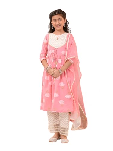 Image of Pspeaches Girls Kurta And Pant With Dupatta