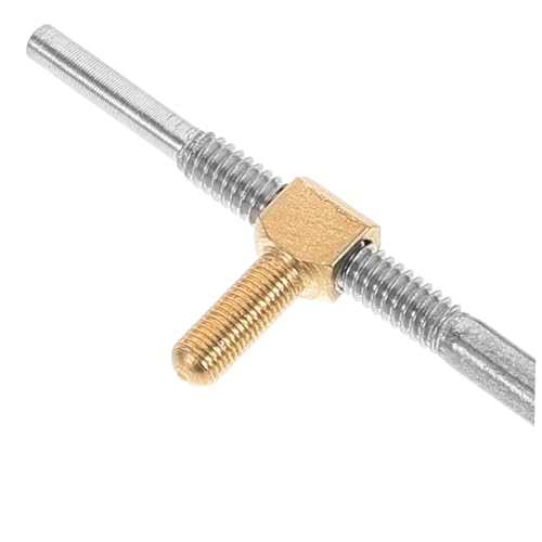 Toddmomy 3pcs Violin Bow Screw Rods Viola Fittings Parts Violin Accessory for Repairing Bow Frogs and Instruments - Thumbnail 3