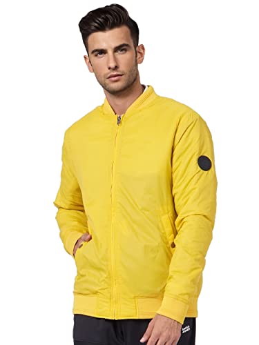 Image of JACK & JONES Men's Nylon Standard Length A-Line Coat