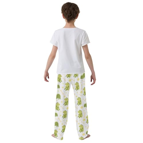 ZZKKO Cute Dinosaur Bones Boys Pants for Kids Jogger Pants with Pockets S-XL3