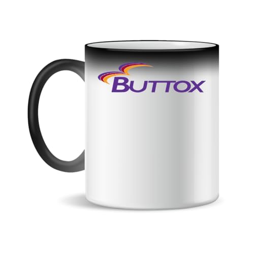 Forsca Buttox Bottox Taza de Cerámica Para Té y Café, 330ml, Mágica, Blanca, Rosa, Negra 330ml
