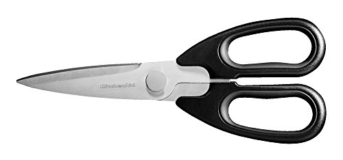 KitchenAid KKSSF4APOB Classic Forged Series All Purpose Kitchen Shears, Onyx Black, 4