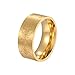 Produktbild Flamme Emaille Ring für Frauen 18K Gold plattiert Edelstahl Ring Verstellbar Stapelbar Finger Ringe Schmuck für Frauen Männer Geschenk