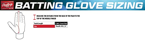 Rawlings Remix T-Ball/Coach Pitch Batting Gloves | Boys & Girls Size Youth Xs | Neon Green #TOP6