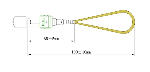 Image of 10Gtek 12-Core MPO Loopback Cable, OS2 Single-Mode 9 /125um, Female APC Connector for QSFP+ Transceiver & Network Testing