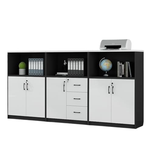ZKALQECNF Gabinete de Archivos Archivador con Cinco Puertas y Tres gabinetes for Oficina, Almacenamiento de Datos y artículos Diversos. Cajonera de Oficina