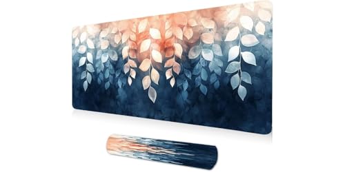 Grand tapis de souris XXL 1200x600 fleuri pour sublimer votre bureau de télétravail