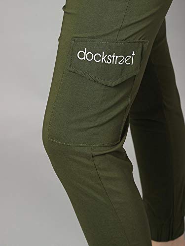 Image of dockstreetWomen Lowers Bz17Olive dckpcktprnttokko MOlive dockstreet Pocket Design M
