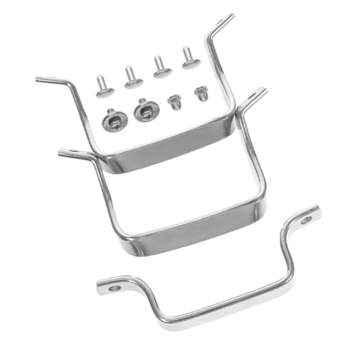 Homoyoyo 3個ステンレス製鍋用ハンドル サイド取っ手とふた用グリップ付き 蒸し器 フライパン 中華鍋に対応 高温に強い交換用取っ手