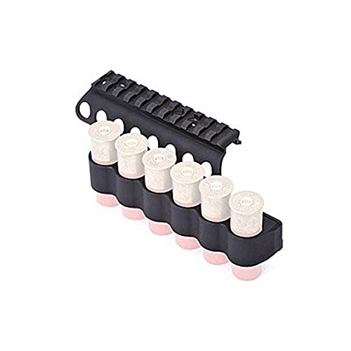 Mesa Tactical SureShell Carrier and Rail for Moss 500 (6-Shell, 12-GA, 4 1/2 in),Black