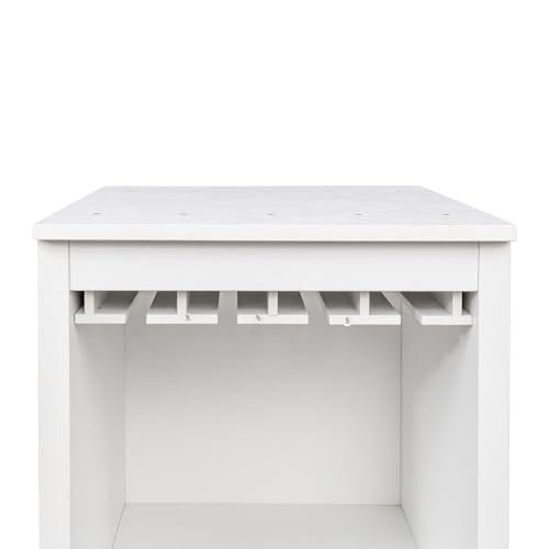 Gabinete modular blanco para bar de vinos con estantes miniatura 4