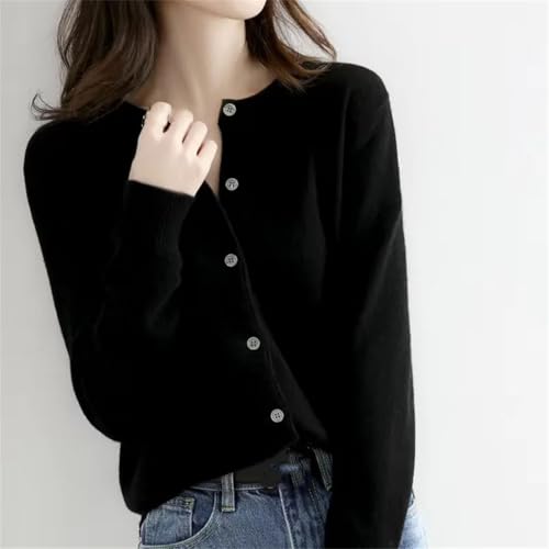 Women Cardigans Sweater O-Neck Spring Autumn Knitted Cardigans Solid Single Breasted Womens Sweaters4