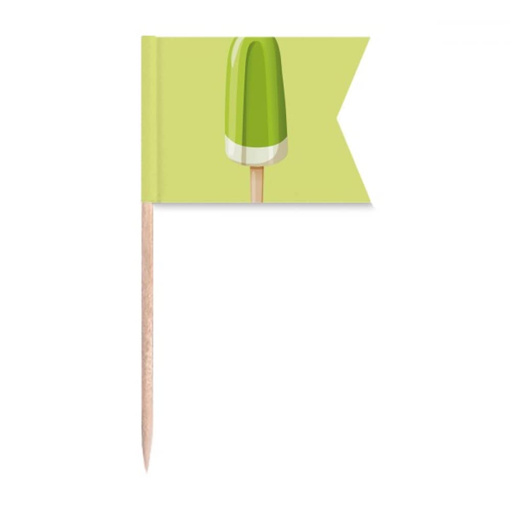 Gâteau de fête glace la fève verte distinctive et sa plaque fromage