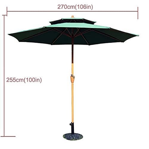 Pilier central de couleur en bois d'extérieur 270 cm pour sécuriser vos structures légères - 2