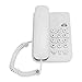 Landline Phone, Wired Desktop Wall Mount Corded Telephone English Extension Phone with Mute/One-Button Redial/Flash Function for Home, Office, Hotel(White)