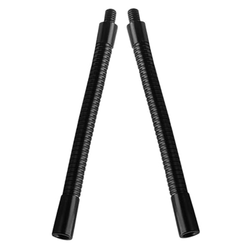 VANZACK 2pcs Flexible Gooseneck Mic Stand Extension Tube for Radio Studios 18cm Sturdy Alloy Construction