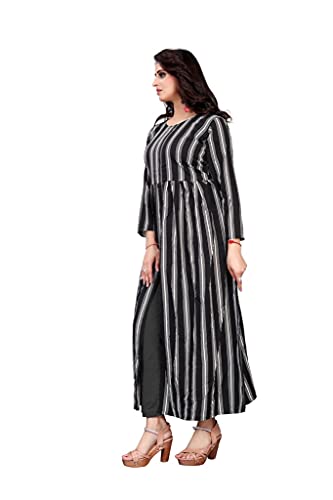 Image of H.E HAMZA ENTERPRISER Printed Crepe Material Brown Western Dress For Women