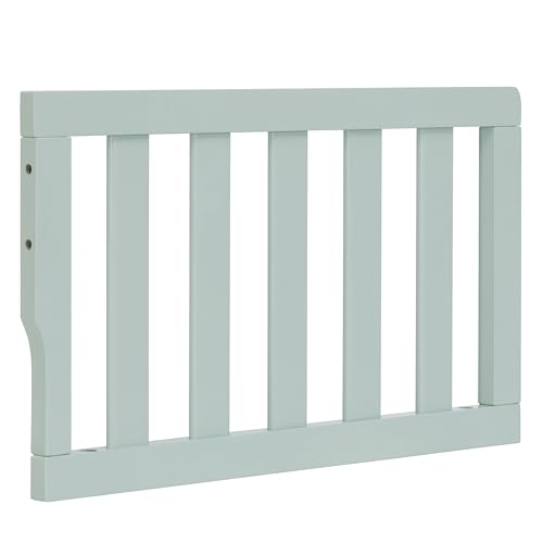 Image of Dream On Me Toddler Guard Rail for Convertible Crib, Solid Wood Bed Rail for Toddler Bed Conversion, Seafoam Green