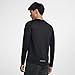 Nike Men's Dri Fit Miler Long Sleeve Running Top Black/Reflective Silver Size Large