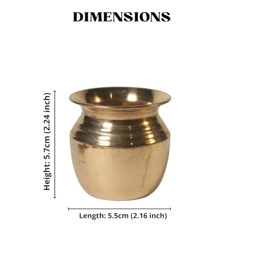 Image of Pure Copper Mini Lota Set of 6 for Pooja | Small Tamba Kalash, For Temple, Hawan & Daily Ritual Use, Traditional Copper Pot, For Home Decor & Gifting