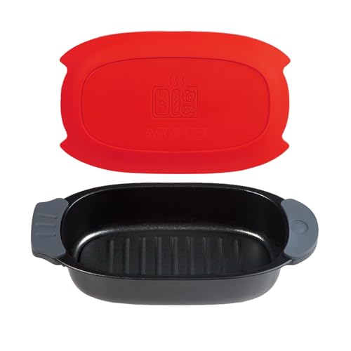 Comparison: How To Best Microwave Bacon 11 MKYSAIL Quick-Heat Microwave Grill Pan & Bacon Cooker | The Perfect Kitchen Addition for Single Servings & Fast Family Sides.Compact Multi-Use Microwave Cookware with Lid for Chicken, Veggies,Pancakes | Dishwasher Safe,Portable for Kitchen, RV, Dorm, Office(Red)