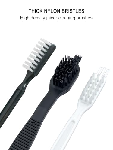 Image of Juicer Cleaning Brushes Compatible with Omega 8006, VRT, 8004 8003 VERT VRT350 VRT330 Masticating Juicers Replacement Cleaner, HD Bristles (4 Brushes)