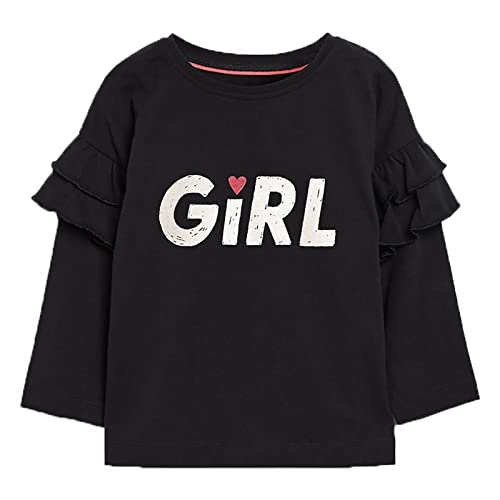 Toddler Girl Long Sleeve T-Shirts Cotton Casual Crewneck Graphic Tops Tees 2-Packs Sets3