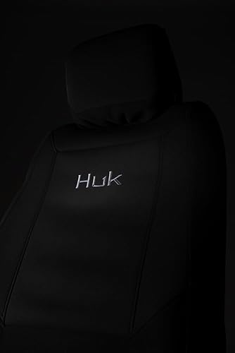 Miniatura 4 de HUK, Funda universal para asiento de respaldo bajo, ajuste universal, fácil de instalar para autos, camiones, camionetas, SUV, High Tide (negro)