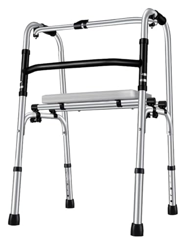 Cadre de marche pliable pour personnes âgées : déambulateur de voyage