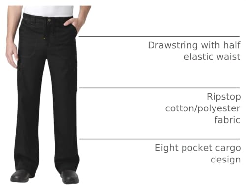 Image of Carhartt Scrubs C54108 Men's Classic Fit Ripstop Boot Cut 8-Pocket Cargo Pant