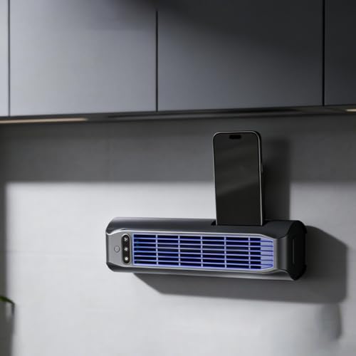 Mini ventilateur tour rechargeable 3000mAh portable horizontal et vertical de 31,5cm