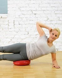 SISSEL® Balancefit® Rot | Ganzkörper-Training für Balance und Koordination | Perfekt für Beckenboden- und Fußmassage | Made in Germany | Ø32cm, Höhe 7cm | Belastbar bis 130kg