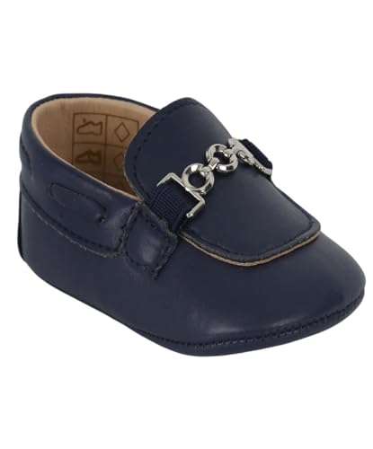 Baby Boys' Loafer Shoes with Metal Charm - Soft Footwear for All Occasions