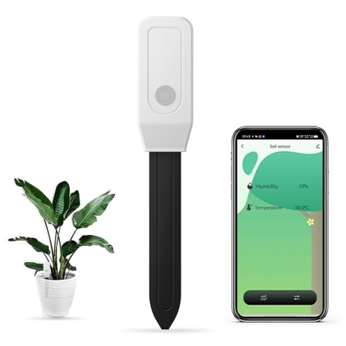 IHSENO Smart Soil Tester Sensor,2.4G WiFi Humidity Meter and Temperature