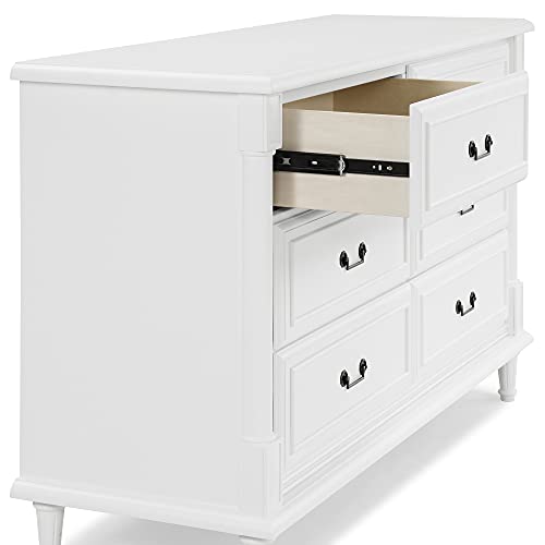 Delta Children Simmons Kids Juliette 6 Drawer Dresser With Changing Top, Greenguard Gold Certified, Bianca White #TOP4
