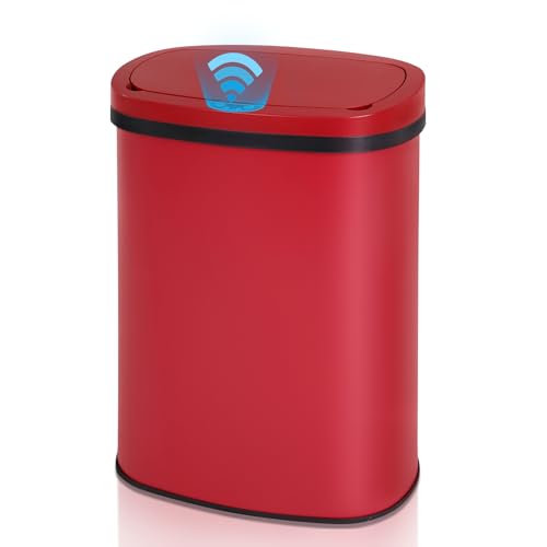 Basurero de acero inoxidable 50 L con sensor de movimiento