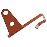 Supporto per 2 tubi fermaneve – Fissaggio per tegole in cemento e laterizio (RAL 8004 Ross...