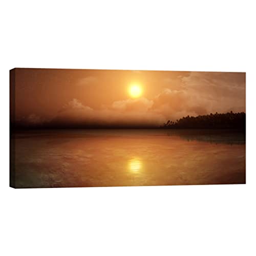 Tableau nature luminescent 60x120 cm de haute qualité pour salon