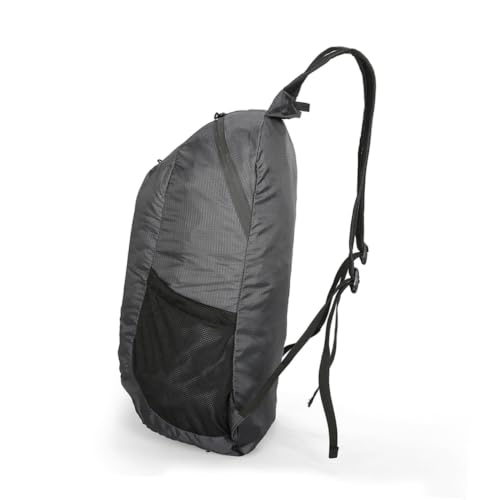 Mochila plegable ligera para senderismo y camping negra miniatura 1
