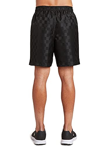 Umbro Mens Checkered Short, Black Beauty/White, Large Us #TOP3
