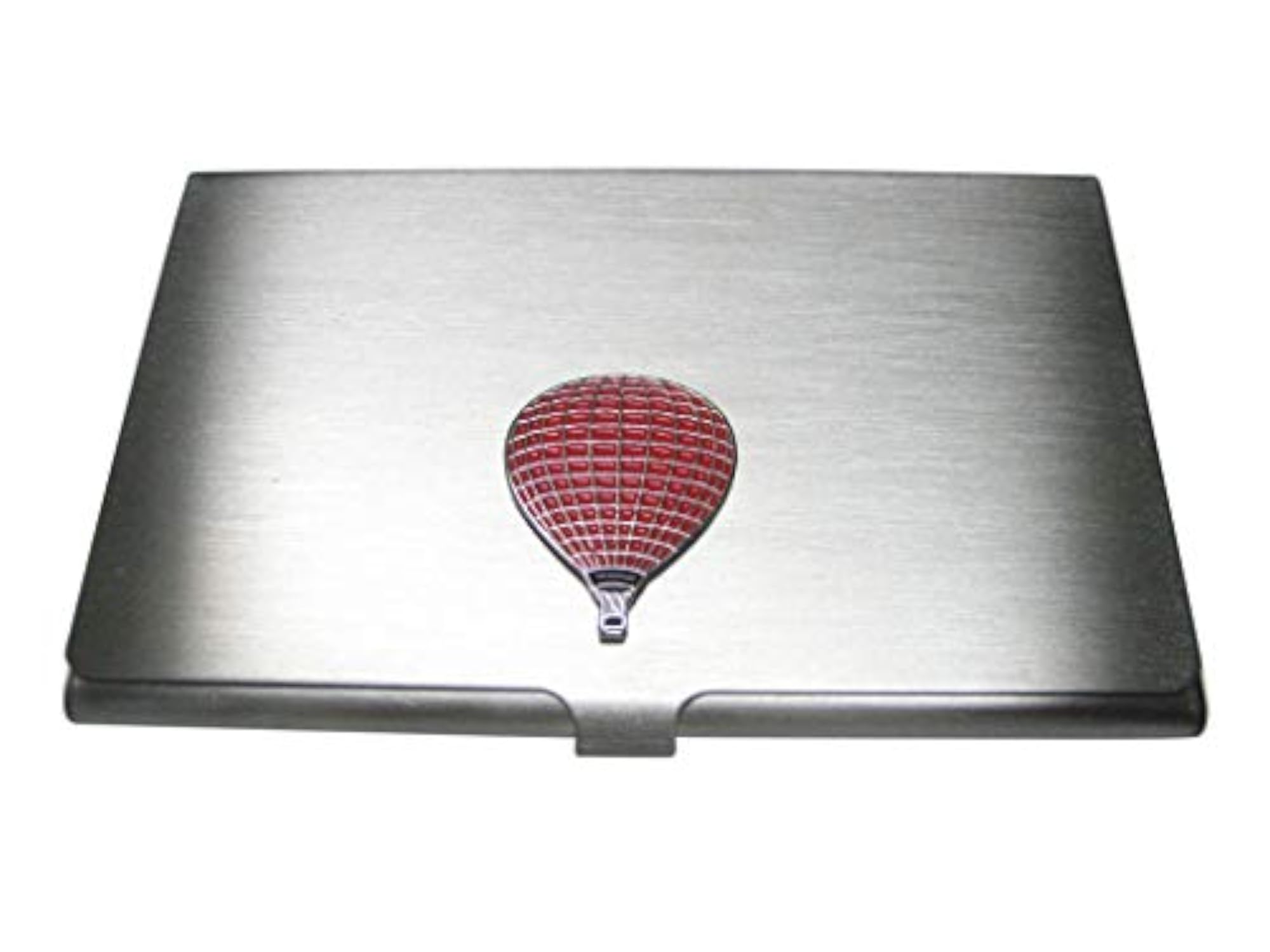 Red Hot Air Balloon Business Card Holder, Unique Gift