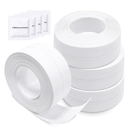 Nastro Sigillante Impermeabile PVC Per Cucina E Bagno | 3 Rotoli Autoadesivi | Anti Macchia E Facile Da Pulire - Foto 4