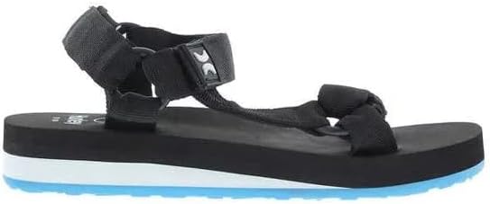 Hurley Women's Rumble Sandals, Black/Blue, 9 | Image 4