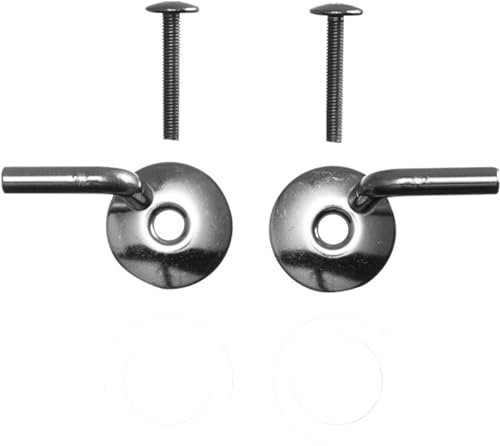 Duravit Toilet Seat Hinge Kit; Starck 3; Stainless Steel; Silver; Round; Modern