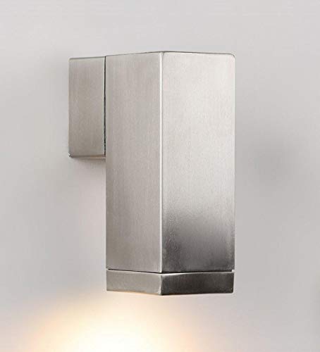 Image of ELIANTE Metal Outdoor Wall Light Silver for Living Room, Bedroom, Dining Room, Kitchen | 2 Years Warranty | Inbuilt LED
