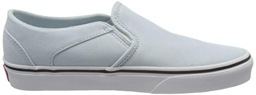 Vans Vans Women's Asher Sneaker, Canvas Ballad Blue White, 7.5