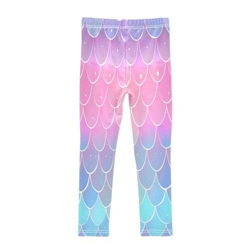 Bolaz Toddler Girls Leggings Printed Yoga Pants Leggings Fish Scales Two for Kids2