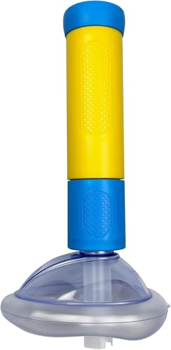 CHIANART ハイムリック吸引器 窒息予防・吸引ツール(子供・大人用)2枚マスク付き 無臭設計/洗浄簡単 携帯型緊急吸引装置 呼吸トレーニング機能搭載 家庭・学校・アウトドア用 非医療機器 イエロー・ブルーモデル+マスク大2枚・小1枚+収納袋